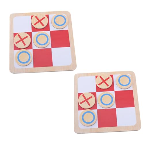 ifundom 2 Sätze Simongqi Tic-Toe-Schach Zehenspielzeug Reisespielzeug für Kleinkinder Schachspielzeug für Kinder Two Player Games Kinder schachspiel -Zehenspiel Couchtische dekorieren von ifundom