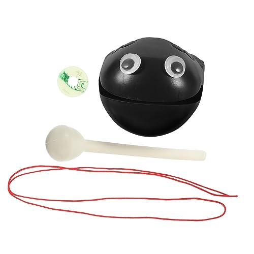 ifundom 2 Sätze musikinstrumente Musical Instruments Meditationsinstrument ösch Noir Geschenkidee Spielzeug Zen-Trommel Frosch-Instrument Lehrmittel Bürobedarf Tempelblock Plastik Black von ifundom