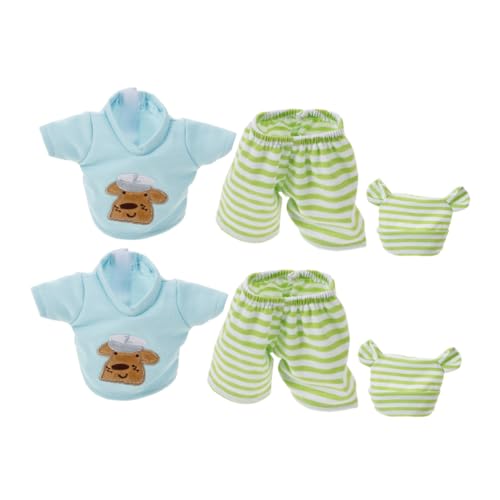 ifundom 2 Satz Puppenkleidung mit Hemd Hose und Mütze Baumwoll Gestreifte Doll-kostüme für Vielseitige Verkleidungsspiel-Outfits Leicht und Detailreich für Rollenspiele und ifundom 2 Satz Puppenkleidung mit Hemd Hose und Mütze Baumwoll Gestreifte Doll-kostüme für Vielseitige Verkleidungsspiel-Outfits Leicht und Detailreich für Rollenspiele und von ifundom
