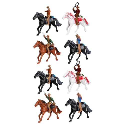 ifundom 2 Sets Western Cowboy Modell Tots Spielzeug Spielzeugfiguren Tierspielzeug Cowboy Spielzeug Spielzeug Pferd Kleine Figuren Figuren Spielfigur Spielset Figuren Kinder Cowboy von ifundom