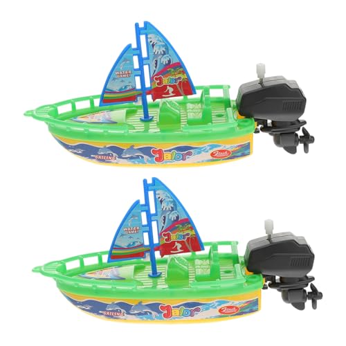 ifundom 2 Stück Aufziehspielzeug Für Kinder Kleines Boot Aufziehspielzeug Babyparty Spielzeug Kinder Badespielzeug von ifundom