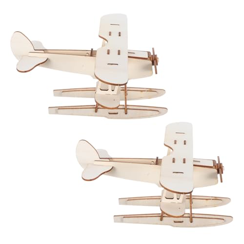 ifundom 2 Stück DIY Flugzeug Modellbausatz aus Holz Set zum Bemalen Kreatives Holz Bastelset Leichter Tragbarer Bausatz Feinmotorik und Kognitiven Fähigkeiten ifundom 2 Stück DIY Flugzeug Modellbausatz aus Holz Set zum Bemalen Kreatives Holz Bastelset Leichter Tragbarer Bausatz Feinmotorik und Kognitiven Fähigkeiten von ifundom