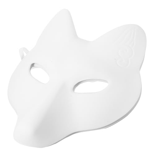 ifundom 2 Stück Halloween Blanko-tiermaske Für Erwachsene Cosplay Maskerade Unbemalt Für Jungen Und Mädchen Halloween-partyzubehör von ifundom