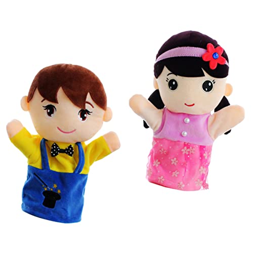 ifundom 2 Stück Familie Handpuppe Puppen Junge Handpuppe famlyguy pucktuch Hand Puppet Educational Toys pädagogisch ausgestopfte Marionetten Plüschhandpuppe Stoff von ifundom