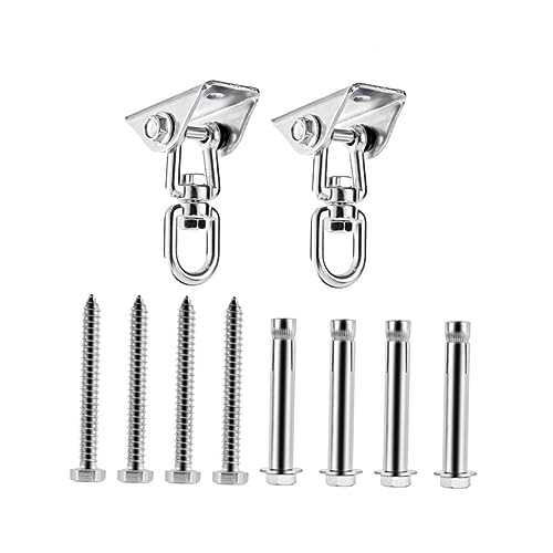 ifundom 2pcs Edelstahl Haken für Stuhl Haken Heavy Duty Hängematte Aufhänger Haken von ifundom