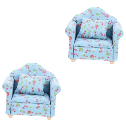 ifundom 2 Stück Puppenhaus Sofa Mini Möbel Sofa Mini Sofa Puppenhaus Sofa Ornament Puppenhaus Möbel Mini Dekor Miniatur Möbel Modell Mini Ornament Kleine Möbel von ifundom