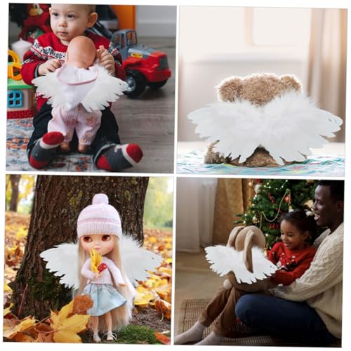 ifundom 2 Stück Teiliges Kleine Weiße Engelsflügel aus Leichtem Material zum Basteln und Dekorieren von Puppen DIY Dekoengel Handliche Engelsflügel für Kreative Bastelprojekte und ifundom 2 Stück Teiliges Kleine Weiße Engelsflügel aus Leichtem Material zum Basteln und Dekorieren von Puppen DIY Dekoengel Handliche Engelsflügel für Kreative Bastelprojekte und von ifundom