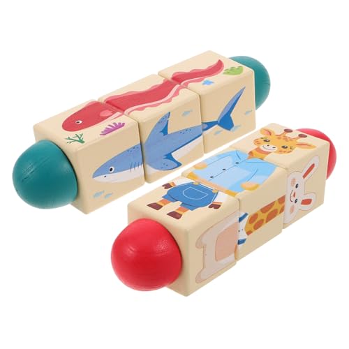 ifundom 2 Stück Teiliges Montessori Drehtier-Puzzle aus Holz Handliches mit Glatter Oberfläche Fördert Feinmotorik und Tiererkennung Sicheres Lernspielzeug für Kleinkinder ifundom 2 Stück Teiliges Montessori Drehtier-Puzzle aus Holz Handliches mit Glatter Oberfläche Fördert Feinmotorik und Tiererkennung Sicheres Lernspielzeug für Kleinkinder von ifundom