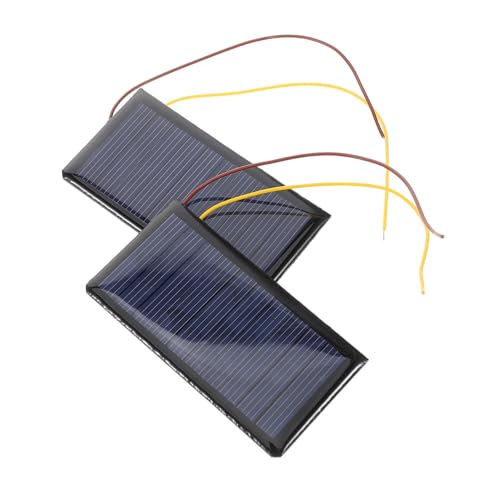 ifundom 2 Teiliges DIY Solarpanel Set 5 V Mini Solarzellen Mit Draht Für Wissenschaftliche Experimente Und Tragbare Solarstromprojekte von ifundom