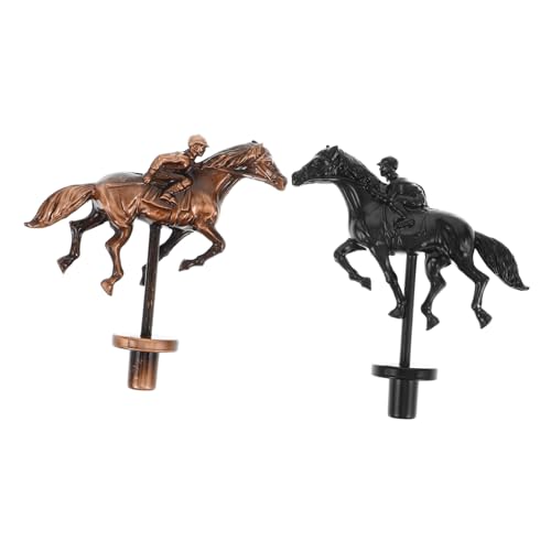 ifundom 2 Stücke Horse Racing Brettspiel Metall Figuren Set Elegante Figuren Ornamente für Zubehör von ifundom