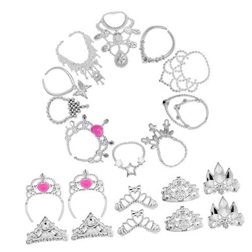 ifundom 20 STK Halskette Krone Puppen Miniatur Mini-Dinge Kleine Halskette Mini-Krone Mädchen Spielen Schmuck Mini-Halskette Für Puppe Minikrone Für Puppe Halskette Plastik von ifundom