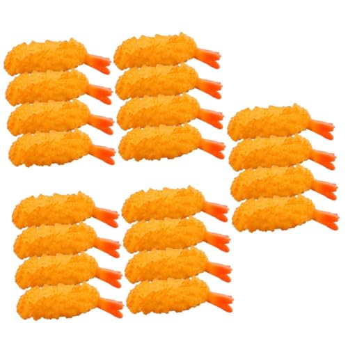 ifundom 20 STK Simuliertes Tempura Realistische Tempuras Kinderspielzeug Lebensechtes Lebensmittelmodell Gefälschtes Tempura-Modell Kochspielzeug Simulation Tempura Tempura-Spielzeug PVC von ifundom