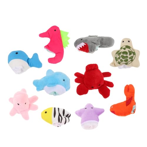 ifundom 20 STK Tierische Fingerpuppen Fingerspielzeug für Kinder Fingerpuppen für Kleinkinder Meerestiere Fingerpuppen Schildkröte Fingerpuppe Tierpuppen Fingerpuppen für Babys von ifundom