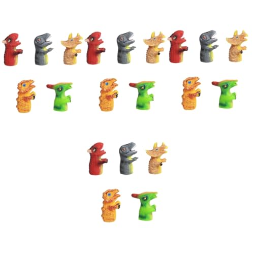 ifundom 20 Stück Dinosaurier Fingerspielzeug Kreative Fingerpuppen Dinosaurier Puppen Fingerpuppen Spielzeug Dinosaurier Form Puppen Fingerhülsen Spielzeug Kinder Fingerspielzeug von ifundom