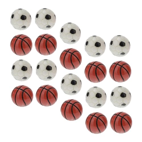 ifundom 20 Stück Teiliges Mini Spielball aus Robustem Resin Mini Fußball und Basketballmodelle für Puppenhaus Dekor Vielseitige Miniatur Sportbälle für Landschaften und Wohnraumszenen ifundom 20 Stück Teiliges Mini Spielball aus Robustem Resin Mini Fußball und Basketballmodelle für Puppenhaus Dekor Vielseitige Miniatur Sportbälle für Landschaften und Wohnraumszenen von ifundom
