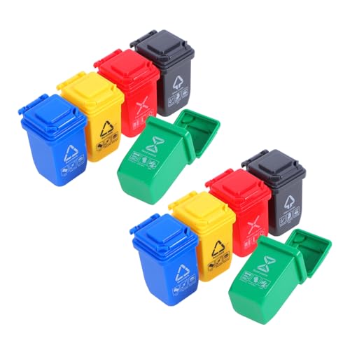 ifundom 20 Stück Teiliges Mini-mülleimer Deckel Realistische Miniatur-puppenhaus-abfallbehälter in Bunten Farben Spielerische Mülltrennung Dekorative Desktop-Ornamente für Kinderzimmer und ifundom 20 Stück Teiliges Mini-mülleimer Deckel Realistische Miniatur-puppenhaus-abfallbehälter in Bunten Farben Spielerische Mülltrennung Dekorative Desktop-Ornamente für Kinderzimmer und von ifundom