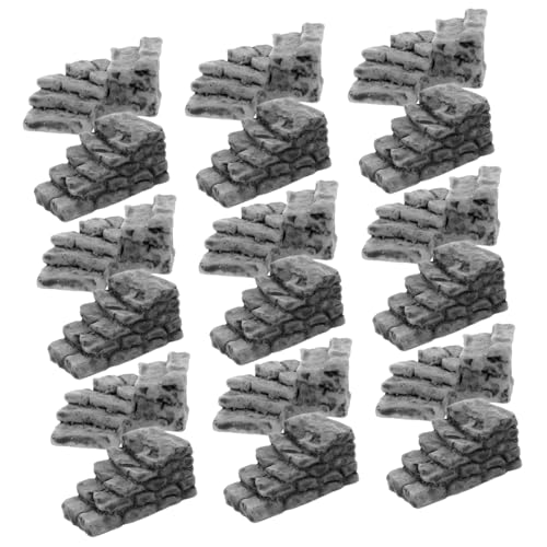 ifundom 20 Stück Teiliges Miniatur-Dollhouse-treppen Resin Gerade und Gebogene Steintreppen Realistische Miniatur-treppen für Puppenhaus Bonsai-mikrolandschaft DIY Gartenornamente ifundom 20 Stück Teiliges Miniatur-Dollhouse-treppen Resin Gerade und Gebogene Steintreppen Realistische Miniatur-treppen für Puppenhaus Bonsai-mikrolandschaft DIY Gartenornamente von ifundom