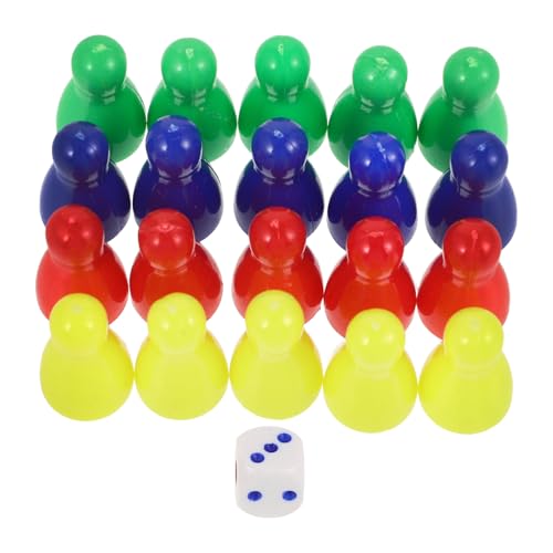 ifundom 20 Stück Tischwürfelspiel Schachbrett Schach Schachbrett Zubehör Brettspiele Bauern Tischmarker Zubehör Für Brettspiele Spielzubehör Spielkomponente Spielfiguren Plastik von ifundom