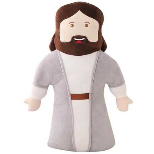 ifundom 20-Zoll-Jesus-Plüschpuppe Gefüllte Puppen Cartoon-Jesus-Kissen Retter-Plüschgeschenk Für Zuhause Ostern Weihnachtsdekoration von ifundom