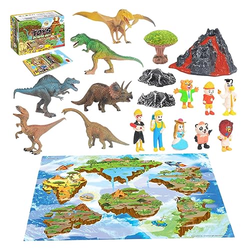 ifundom 20St DIY Spielzeug für Kinder kinderspielzeug Kinder Spielzeug Handliches Spielzeug Fantasiespielzeug Modelle Spielzeug Kinder spielset Dinosaurier-Modell realistische Modelle PVC von ifundom