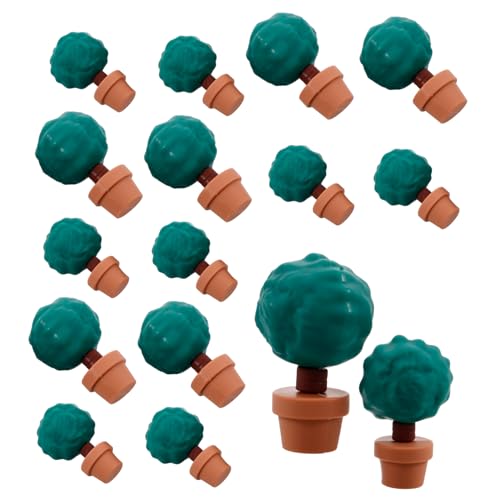 ifundom 10 Sets Von Mini Blumentöpfe Miniatur Bäume Weiche Gummi für Puppenhaus Miniaturen Spielzeug von ifundom