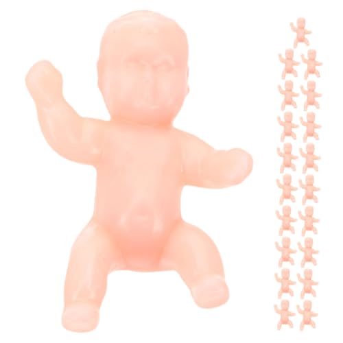 ifundom 20st Mini- -eiswürfel Kleine Mini-Babys Kleine Babypuppen Babystatuen Aus Kunststoff -minipuppen Badespielzeug Für Babys Babyfiguren Aus Kunststoff Süße Minibabys Plastik von ifundom