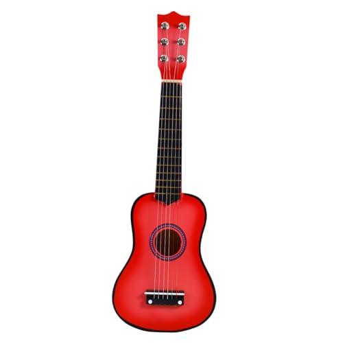 ifundom 21 Kinder Gitarre Kinder Minigitarre aufblasbare Gitarre Gitarrenkinder Bass kinderinstrumente Kinder musikinstrumente Ukulele Kinder Spielzeug Holzgitarre Akustikgitarre Bambus von ifundom