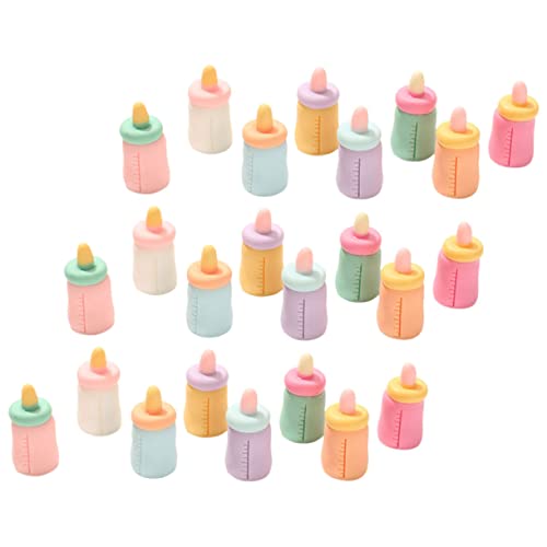 ifundom 24 Stück Mini Simulierte Babyflasche Mini-vers-küche Puppenflaschen Mini-Lebensmittel Mini- -hausdekorationen Machen Sie Es Mini-Essen Babyflaschen Miniaturfutter Harz von ifundom