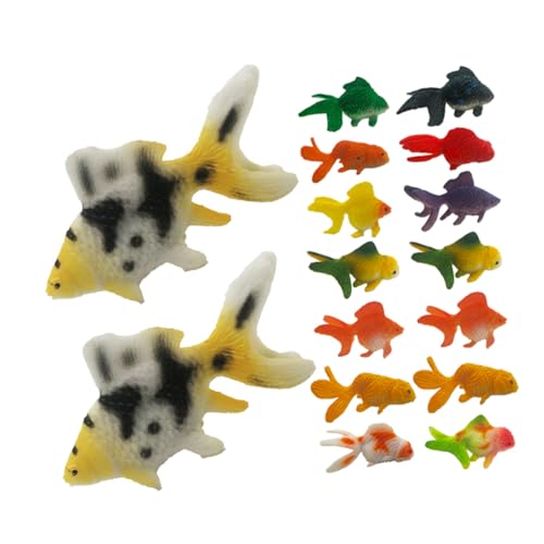 ifundom 24 Stück Miniatur- -Modelle, Realistische Mini-fischfiguren Für Aquarium-teich-Dekorationen, PVC-simulationsfisch-sammelfiguren von ifundom