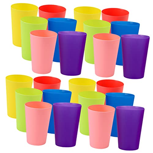 ifundom 24 Stück Tassen stapeln Stacking Cups plastikenten spielsachen für draußen Geburtstagsgeschenk Outdoor Toys Stapelbecher für Stapelbecher für Kleinkinder von ifundom