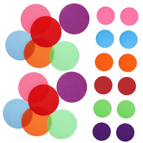 ifundom 24 Stück Teiliges Bunte Teppich Sitzmarkierungen mit Befestigung für Kindergarten und Vorschule Runde Bodenpunkte für Kindergruppenaktivitäten Einfache Platzzuweisung und ifundom 24 Stück Teiliges Bunte Teppich Sitzmarkierungen mit Befestigung für Kindergarten und Vorschule Runde Bodenpunkte für Kindergruppenaktivitäten Einfache Platzzuweisung und von ifundom