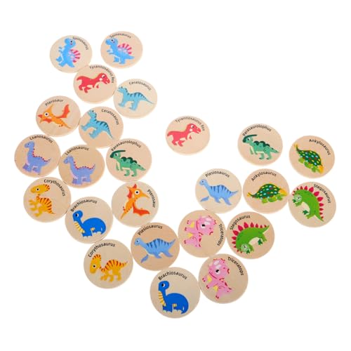 ifundom Memory Matching Game Dinosaurier Spielzeug Kleinkind Pädagogisches Holz Matching Game Dinosaurier Memory Spiel für Jungen von ifundom