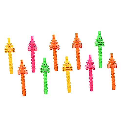 ifundom 25 STK Bienenflöte Spielzeugflöte Musikspielzeug Klarinetteninstrument Kinder üben Klarinette kleine Klarinette pädagogische Klarinette Blasinstrument Praktische Klarinette Plastik von ifundom