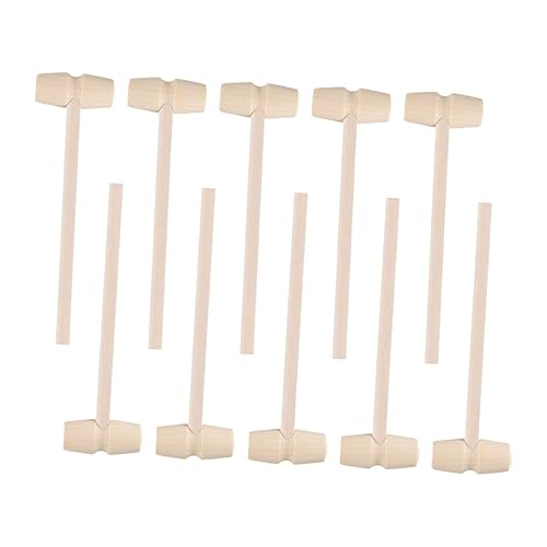 ifundom 25st Mini-Hammer Hammer Hammer Krabbenhammer Krabbenfiguren Krabbe Babyspielzeug Werkzeuge Zum Essen Von Krabben Mini-krabbenspielzeug Krabbencracker Und Werkzeuge Zappeln Holz von ifundom