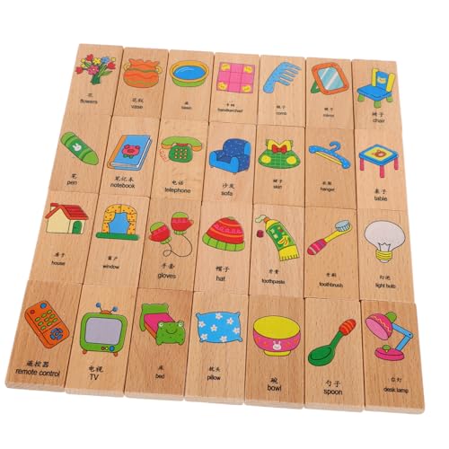 ifundom 28 Teiliges Domino Set Für Kleinkinder Kinderspielzeug Bausteine ​​Für Kleinkinder Spielzeug Für Kleinkinder Kinderspielzeug Kleinkind Puzzles Lernspielzeug Für Kinder von ifundom