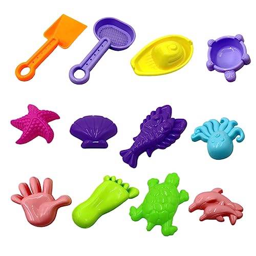 ifundom 28St Strand Schimmel Spielzeug aus Sandformen Kinderwerkzeuge Outdoor-Sand weinachtsgeschenke Kinder Outdoor-Spielzeug für Kinder Mold Toys Strandformen Kinderspielzeug Plastik von ifundom