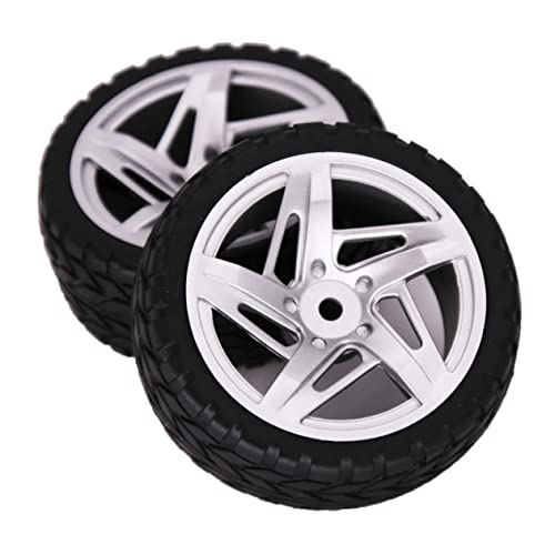 ifundom 2St Fahrzeugmodellkomponente Auto-Tuning-Teile RC Radnabenfelgen rc modellauto Rad Räder für Auto RC-Crawler-Reifen autozubehör Auto zubehör Räder Felge Nabe aus Metall Black von ifundom