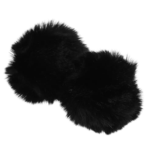 ifundom 2St Kaninchenschwanz-Plüschball Kaninchen Cosplay Zubehör Hasenkostüm Damen Tierschwanzkostüm süßer Hasenschwanz Hasentierschwanz Zubehör für Tierkostüme Hasen-Party-Cosplay Black von ifundom