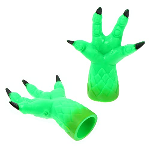 ifundom Fingerpuppen 2er Set Jungen und Mädchen Handpuppe Spielzeug Partygeschenke Goodie Bag Zubehör Material Grün Interaktives Spielen von ifundom