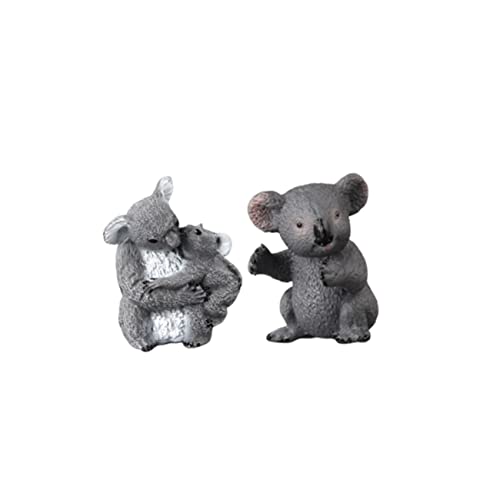 ifundom 2St Koala-Ornament Koala-Dekoration Babyspielzeug Koala-Figur Koala mit Babyfigur Desktop-Spielzeug tierfiguren Living Room Decoration kreative Koala-Verzierung Koala-Modell von ifundom