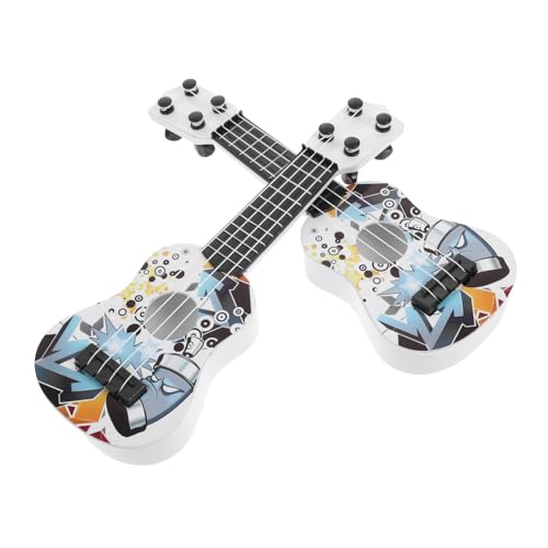 ifundom 2St Mini-Simulations Gitarre Musikspielzeug für Kinder pädagogisches Musikspielzeug kinderinstrumente musikinstrumente für Kinder Kognitives Gitarrenspielzeug Lernspielzeug Plastik von ifundom