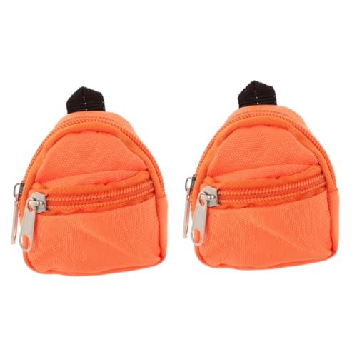 ifundom 2St Puppenrucksack kleine Puppentasche Decora- Reisezubehör für Puppen Kinder sammlerstücke Büchertasche Spielzeuge kleines Modell Spielzeug Mini-Schultasche Stoff von ifundom