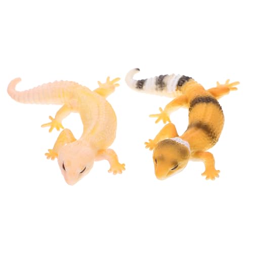 ifundom 2St Simulations-Echsenmodell Animal Toys Tier Pädagogische Reptilien-Requisite gartendeko rostoptik Tierwissen-Lernspielzeug Eidechsenfigur Reptilien-Tierfiguren Plastik von ifundom