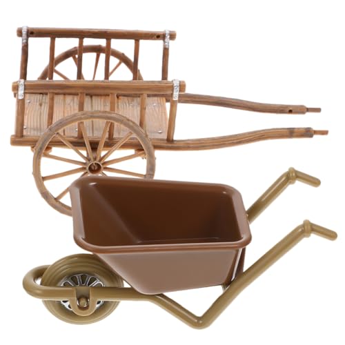 ifundom 2St Simulationswagen Mini-Spielzeug Miniwagen Kinderwagen Mini-Einkaufswagen Miniatur Räder kinderspielzeug Kinder Spielzeug winziges Wagenmodell Bauernhofspielzeug für Kinder Abs von ifundom