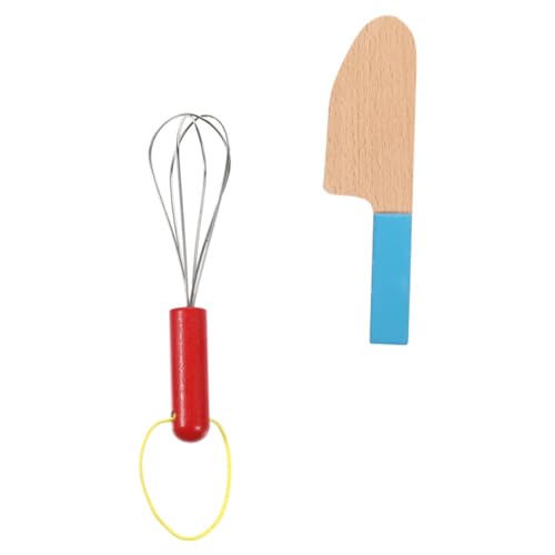 ifundom 2St Spielhaus küchenspielzeug für Kitchen Toys for kinderküche+zubehör kinderküChe zubehör küchenzubehör Cutter- Holz von ifundom