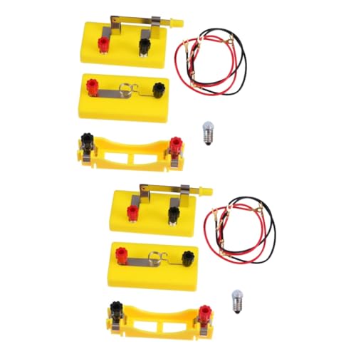 ifundom 2St Wissenschaftliche Experimentierbox Elektrizitäts Experimentierbox Schaltkreis Baukasten Reihenschaltung Experimentierkasten Physik Elektro werkzeugtasche Schaltungs-Lernkit d1 von ifundom