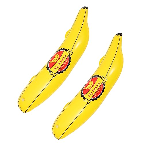 ifundom Aufblasbares Bananenspielzeug-set Aus Pvc 2-teilig Bananen-party-spiel-requisiten Lustiges für Jungen und Mädchen von ifundom