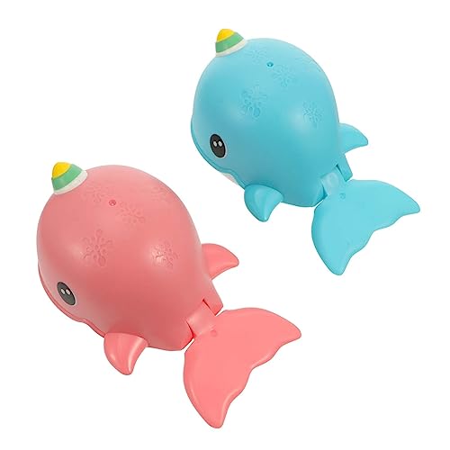 ifundom 2er Set Walfisch Badewannenspielzeug Aufziehbares Wasserspielzeug Für Babys Und Kleinkinder Ideal Für Badewanne Und Schwimmbad Pink + von ifundom