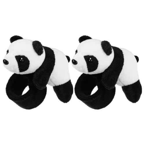 ifundom 2pcs Panda Slap Armband Stofftier Plüsch Hugger Panda Armband für Jungen Mädchen Ostern Geburtstag Party Favors ifundom 2pcs Panda Slap Armband Stofftier Plüsch Hugger Panda Armband für Jungen Mädchen Ostern Geburtstag Party Favors von ifundom