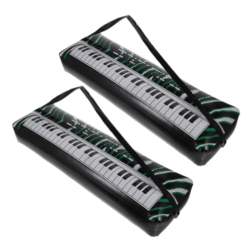 ifundom 2st Aufblasbare Elektronische Tastatur Party-Requisiten Mit Aufblasbaren Instrumenten Instrumente Sprengen Gitarre Sprengen Mini-klaviertastatur -Saxophon- PVC von ifundom